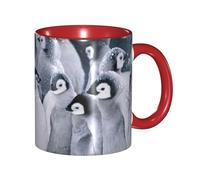 DNBCLEZK Cute Penguin Double Color Full Wrap Design Ceramic Mug,Coffee Cup with Smooth Gloss Finish, Heat-Resistant Safe, Ideal for Home, Office