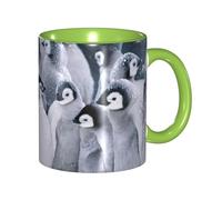 DNBCLEZK Cute Penguin Double Color Full Wrap Design Ceramic Mug,Coffee Cup with Smooth Gloss Finish, Heat-Resistant Safe, Ideal for Home, Office