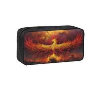 DNBCLEZK Fantasy Phoenix Simple Large-Capacity Pencil Case with Full Print,600d Oxford-Fabric,Durable Sturdy,Smooth Zipper, Pen Holder for School Office Travel