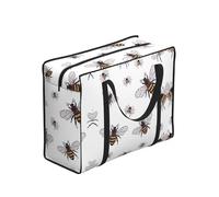 DNBCLEZK Funny Bees Large Tote Shopping Bag With Artistic Print,Water-Resistant Oxford-Fabric,Heavy Duty Carry Handles (28cm)