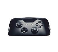 DNBCLEZK Gaming Controller Pattern Customizable Leather Zipper Pencil Case, Full-Print Design School and Office Stationery Holder (Personalized Pattern)