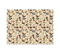 Dnbclezk Hairy Ferret Flannel Blanket Sofa Blanket, Bed Blanket,Personalised Print Soft Throws Blanket Fit All Season