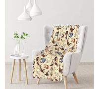 DNBCLEZK Hairy Ferret Throw Flannel Blanket Sofa Blanket Bed Blanket,Personalised Print Soft Blanket 102x76cm