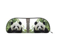 DNBCLEZK Lovely Panda Leather Pencil Case for Girls Boys,Print Cute Personalised Pencil Case Stationery Storage Bags