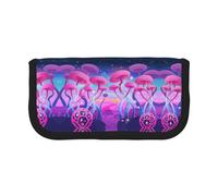 DNBCLEZK Magic Mushroom Large Cute Canvas Pencil Case for Girls Boys,Print Personalised Pencil Case Stationery Storage Bags