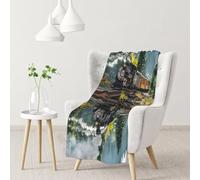 DNBCLEZK Steam Train Throw Flannel Blanket Sofa Blanket Bed Blanket,Personalised Print Soft Blanket 102x76cm