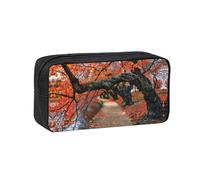 DNBCLEZK Tree in The Fall Simple Large-Capacity Pencil Case with Full Print,600d Oxford-Fabric,Durable Sturdy,Smooth Zipper, Pen Holder for School Office Travel