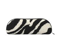 DNBCLEZK Zebra Animal Leather Pencil Case for Girls Boys,Print Cute Personalised Pencil Case Stationery Storage Bags