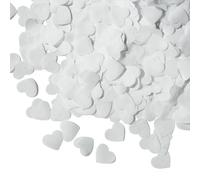 Dncvb White Confetti 100g Wedding Confetti 10000 Pcs Heart Confetti Wedding Confetti Biodegradable Romance Table confetti Paper confetti For Wedding, Valentines, Birthday Table Decoration