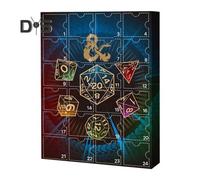 DND Advent Calendar 2024 Random Polyhedral Dice Countdown Calendar 24 Days Christmas Miniatures DND Figures Set for Kids And Adults