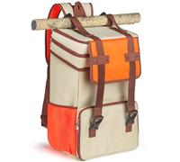 DND Bag.Dungeons and Dragons Starter Set Bag with Miniatures Storage, Mat Holder.Holds Dm Screen, Dice Bag, Players Handbook 5e or other DnD Accessories.Dungeons and Dragons Gifts, Orange, Classic