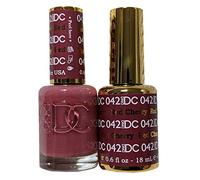 DnD DC Gel Polish + FREE LACQUER NAIL POLISH - Red Cherry - Buy 1 get 1 Free 2x18ml - Free matching Nail Lacquer included when buying UV LED Gel Nail Polish - Matching Colour Gel & Nail Lacquer