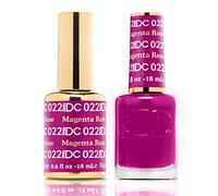 DnD DC Magenta Rose #022 Gel Polish + FREE NAIL POLISH - - 2x18ml - Free matching Nail Polish included when buying UV LED Gel Nail Polish - Matching Colour Gel & Nail Polish