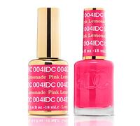 DnD DC Pink Lemonade #004 Gel Polish + FREE NAIL POLISH - - 2x18ml - Free matching Nail Polish included when buying UV LED Gel Nail Polish - Matching Colour Gel & Nail Polish