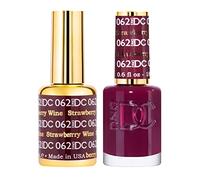 DND DC UV/LED Gel Nail Set Air Dry Strawberry Wine 062 0.5 fl. oz