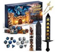 DND Dice Advent Calendars 2026, Christmas 24 Days Mystery Dice Set,Surprise D&D Gifts,Suitable for Dungeons and Dragons RPG,MTG,Tabletop Role Playing Games