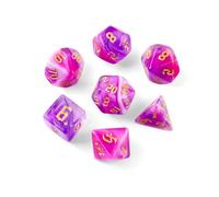 DND Dice, Polyhedral Dice Set, Glitter Dice Set for MTG Dungeons & Dragons RPG MTG DND Place Card Games Dice D&D D20 D12 D10 D8 D6 D4 (Purple)
