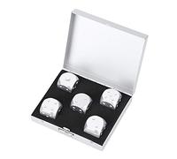 DND Dice Set, 6 Sided Dice Set Anti-rust And Durable Sleek And Delicate 5 PCS Poker Games Dices Set D&D Dice With Storage Box for Adult Table (Silver, Square)
