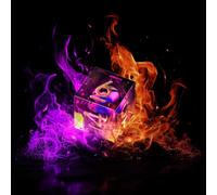 DND Dice Set - Dragon Eye Liquid Core Sharp Edge Resin Dice Set 7pcs with Metal Gift Box for RPG and Role Playing Games by GiGiGuGu(Mystic Iris Copper Purple)