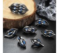 DND Dice Set for Dungeons and Dragons, Metal DND Dice 7PS/Set, ZHOORQI Polyhedral Dices Set for Role Playing Game Gifts(Arcanum-Blue)