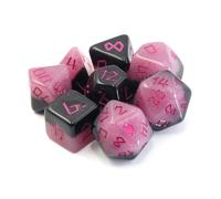 DnD Dice - The Charlatan RPG Polyhedral Dice (8 Piece) - 1 of 12 Misfits & Mayhem Collectible Series with Bag & Sticker