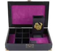 DND Dice Tray & Tower Storage Box, Wooden Dice Holder Case Organizer (Rolling Tray, Dice Roller Tower, Dice Container), RPG Accessories for Dungeons and Dragons/D&D MTG Board Game DM & Player Gifts