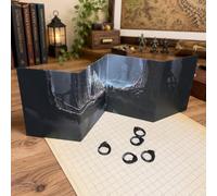 DND DM Screen 4 Panel, Dark Forest Dungeon Master Screen with Inserts