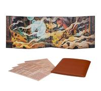 DND DM Screen 5e - D&D Dungeon Master Screen 3D Faux Leather with Customizable Inserts - Dungeons & Dragons GM / Game Master Accessories Gift for Man or Woman. Hide Dice Rolls, Maps & Books (Colored).
