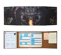 DND DM Screen Dungeon Master Screen 3D Embossed Custom Magnetic Screen，Premium RPG Game Master Accessory for Tabletop Role-Playing Games，Ideal Gift for D&D Fans, Men & Women