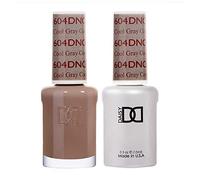 DND Duo Gel & Nail Polish Set - Cool Gray 604-2x15ml