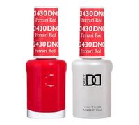 DND Duo Gel & Nail Polish Set - Ferrari Red 430-2x15ml
