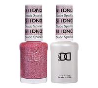 DND Duo Gel & Nail Polish Set - Nude Sparkle 511-2x15ml