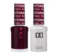 DND Duo Gel & Nail Polish Set - Red Stone 477-2x15ml