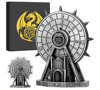 DND Ferris Wheel Dice Spinner, with D20 and Dragon Engravings, Unique Dice Games and Starter Set, Stylish Display with Gift Box, Great DND Presents for Boys, Christmas, Halloween, Tabletop RPG Fans