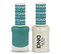 DND GEL POLISH / NAIL LACQUER DUO - 437 - BLUE DE FRANCE 15ML by DND Gel