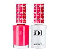 DND Gel Polish Set, Pink Collection, UV/LED Gel Polish and Air Dry Nail Lacquer, Matching Chip-Free Polish Duo, 651 Punch Marshmallow, 0.5 Fl Oz