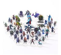 DND Miniatures Coastal Swamp & Underwater Dungeons and Dragons Starter Set Mini for D&D 5E Pathfinder Flat Acrylic Figures TTRPG Role Play Accessories Gift for DM-B