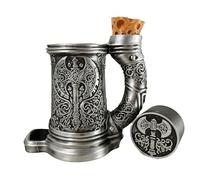 DND Mug Dice Tower Set, DnD Dice Cup with Storage, 12/16 Oz Beverage Holder, DND Accessories for Players, Best Gift for RPG Game lover (Classy Barbarian)