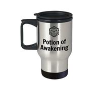 DnD Mug Potion of Awakening D20 14oz travel mugs novelty gift dungeons and dragons cup dungeon dragon cups