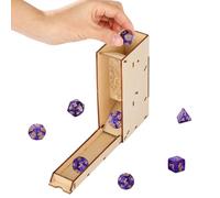 DND Octopus Monster Dice Tray, Table Games Tools for RPG, DND Accessories, Collapsible Wooden Tower, Portable Foldable Storage Box (Not Included Dice)