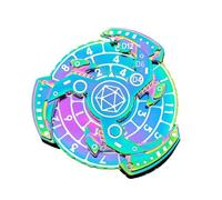 DND Spinning Dice Fidegt, Metallic Roulette Dice Wheel, Spinner Dice for RPG Role Playing Games, Tabletop Board Game Accessories for Gamers (Model 22)