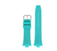 DNDJJM FKM Fluoro Rubber Watch Strap Compatible With Citizen TSUYOSA Collection NJ0150 NJ0151ME Silicone Watchbands Men Women Bracelet Colorful(Blue)