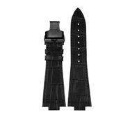 DNDJJM Leather Watch Strap Compatible With Tissot PRX Super Player Series T137.410 T137.407 40MM Dial Men's Watchbands Watch Accessories(Black black B)