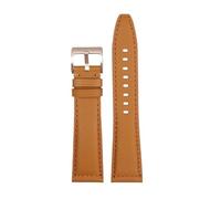 DNDJJM Watchband Compatible With Longines Pioneer Five Star Admiral Series Leather Watchstrap Men's Comcas L3.810/L3.811 Cowhide Bracelet(Khaki rose A,22mm)