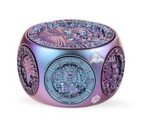 DNDND Spinner D&D Dice, Unique 8-in-1 Hexagonal Metal DND Dice with Dual D20 Monster Themed Dice Set for DND Dungeons and Dragons, Dungeon Masters with Collectible Gift Tin (Chameleon)