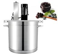 DNEPEI 20L/25L/40L/60L/85L Automatic Pot Stirrer Mixer,Commercial Automatic Food Mixer,Composite Stainless Steel Barrel Bottom, With Double-Layer Mixing Blades 25L