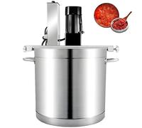 DNEPEI 20L/25L/40L/60L/85L Automatic Pot Stirrer Mixer,Stainless Steel Food Mixer,4 Blade Stirring Scraper,Adjustable Stirring Speed for Making Jam, Sauce, Filling 25L