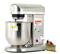 DNEPEI 3-in-1 Electric Stand Mixer, 5L/7L/10L Commercial Food Mixer with Stainless Steel Bowl, 3-Speed Dough Hook Kneader & Cake Beater, for Restaurant Food Shop Bakery Pizza 10L-220vSilver