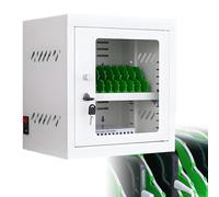 DNEPEI Aluminum Alloy Mobile Phone Charging Cabinet,USB Charging Locker Box for Company Conference Room, Secure Lock, Silver,for Company Conference Room 12slots