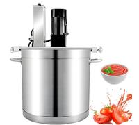 DNEPEI Automatic cooking pot with stirrer, stand mixer, commercial pot stirrer with seasoning base for soup and sauce, adjustable stirring speed, double-layer stirring scraper 85L